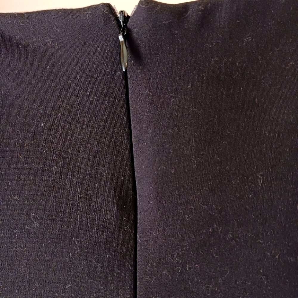 *Classy Black Fit And Flare Viscose Tea Dress - Picture 7 of 12